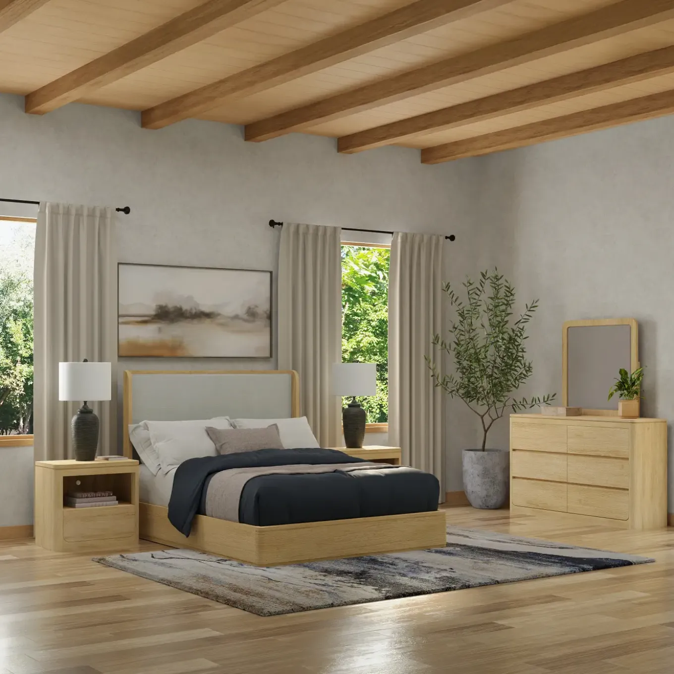 Aiden Natural Bedroom Set