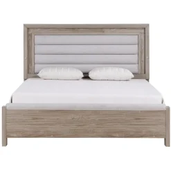 Avery California King Upholstered Bed with Light