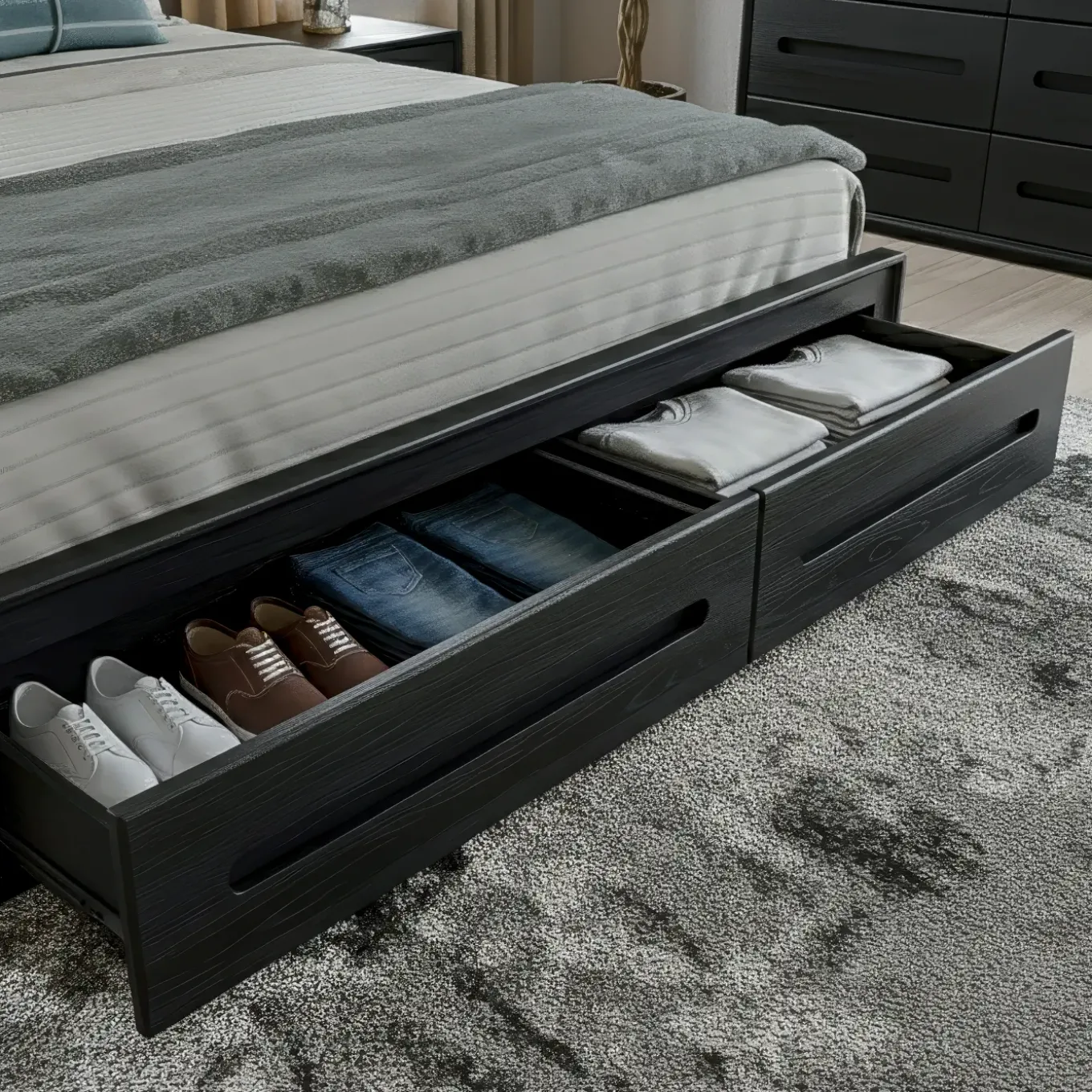 Beckett Eastern King Storage Bed