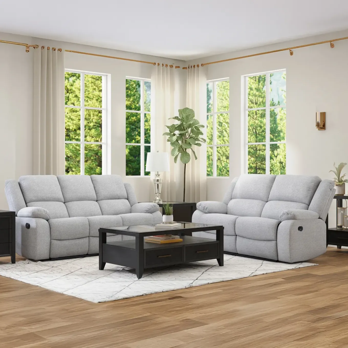 Collin Sofa & Reclining Loveseat