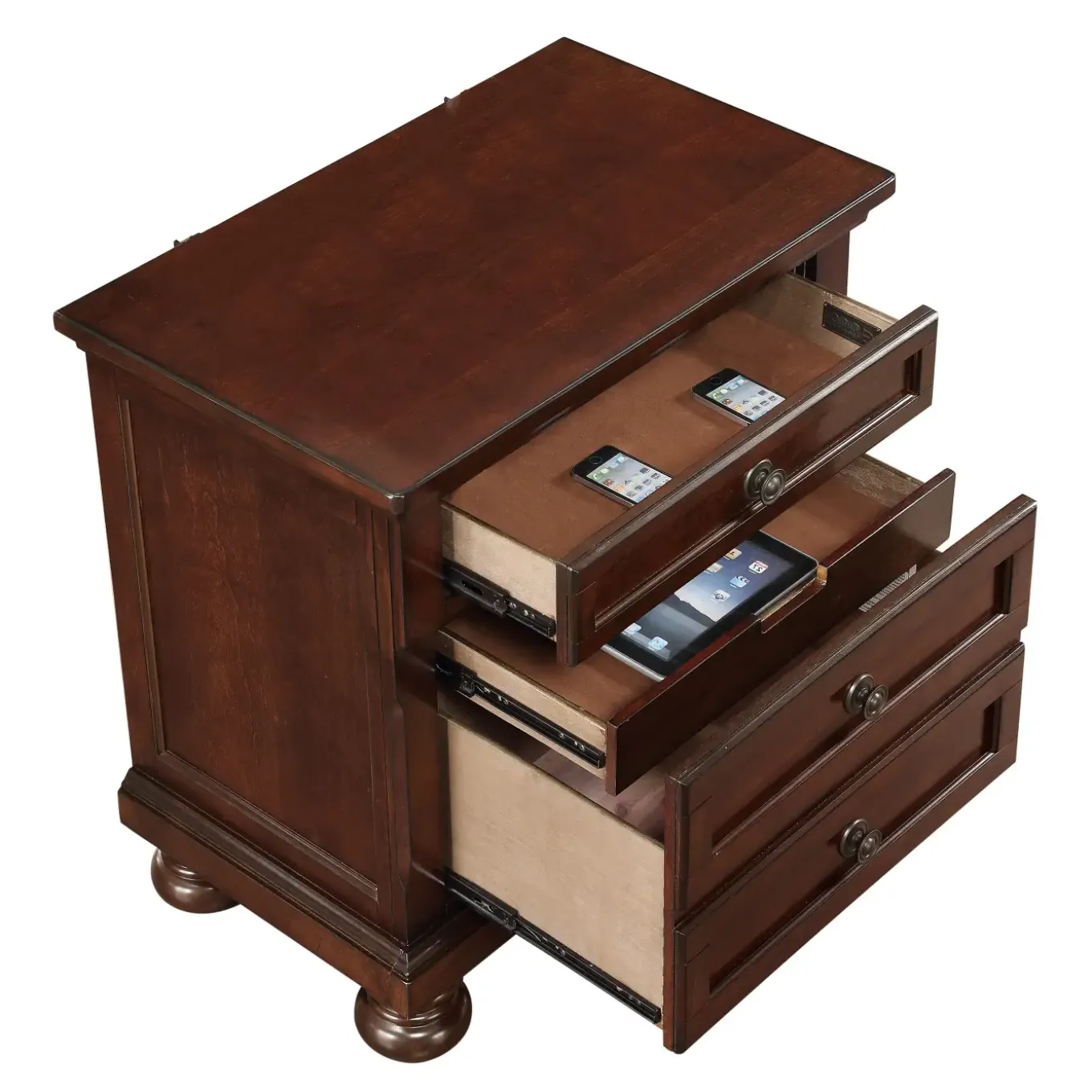 Cortland King Sleigh Storage Bed, Dresser, Mirror, Nightstand