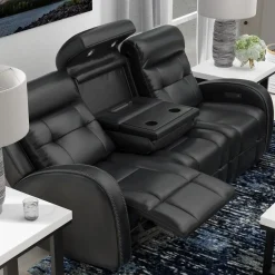 Cosmo Black Reclining Living Room Set