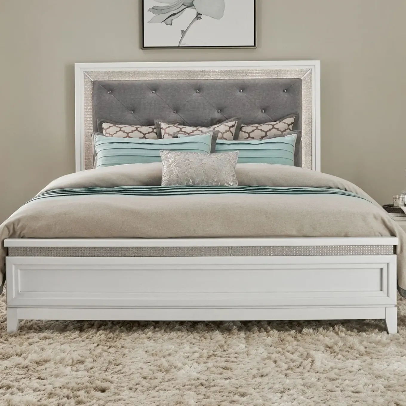 Danica California King Bed with Lights