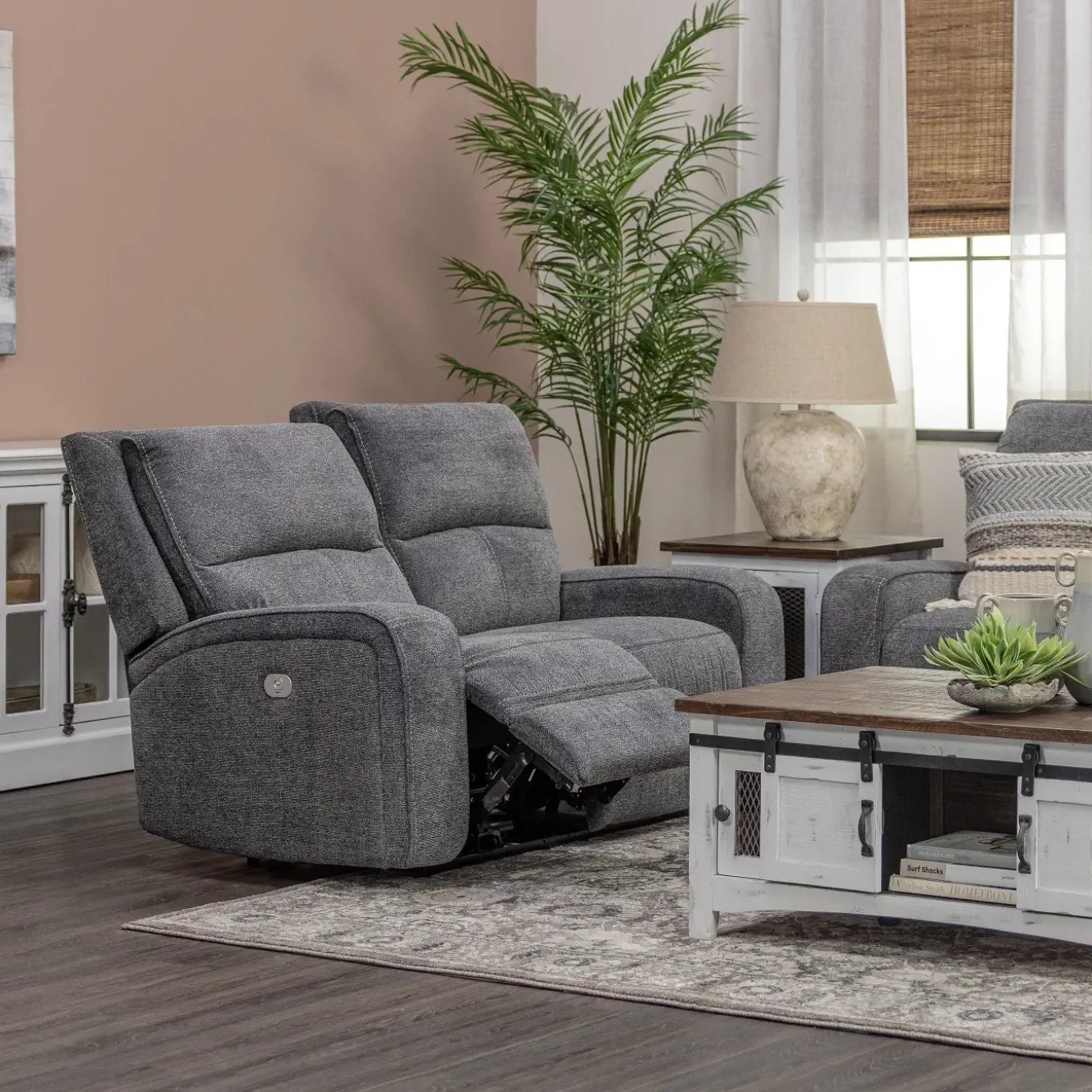 Dawson Reclining Living Room Gray
