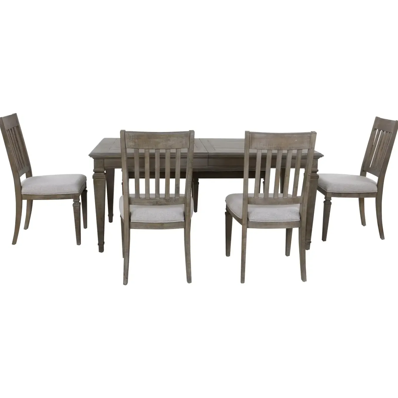 East Bay Extendable Dining Table, 4 Side Chairs & Bench