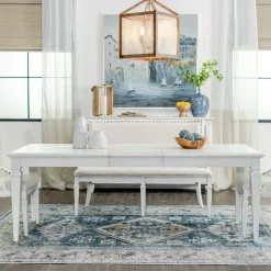 East Bay 5pc Dining Set: Extendable Table & 6 Side Chairs