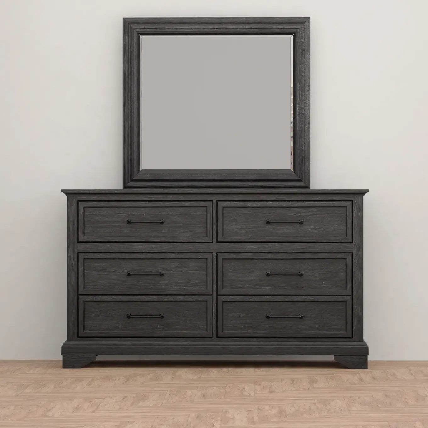 Fallston King Bed, Dresser, Mirror, Nightstand