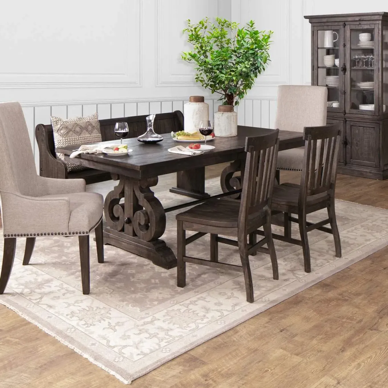 Hacienda Upholstered Dining Armchair