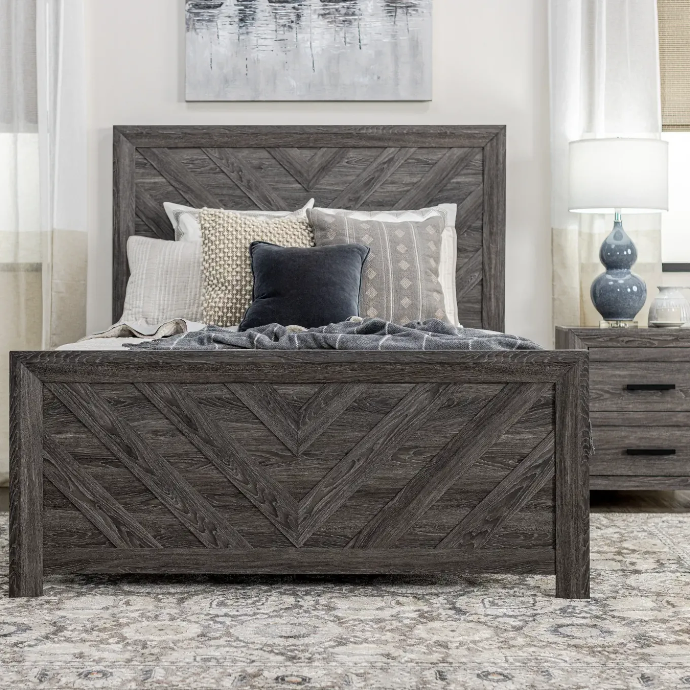 Kelcey Full Bed, Chest & Nightstand