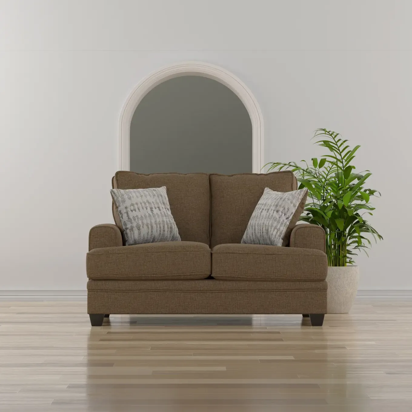 Kingston Brown Sofa & Loveseat