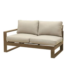 Lahaina Outdoor Seating Set 4pc Sectional: LAF Loveseat, RAF Loveseat, Corner & Armless Chair