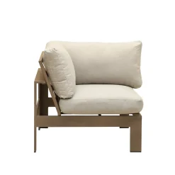 Lahaina Outdoor Seating Set 4pc Sectional: LAF Loveseat, RAF Loveseat, Corner & Armless Chair