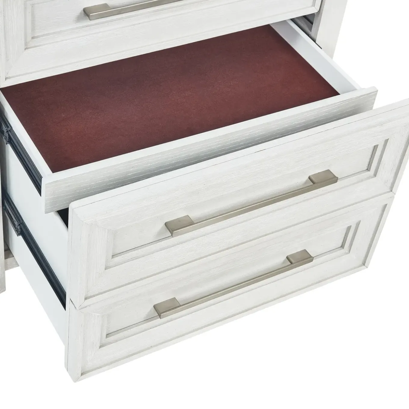 Laurel Eastern King Panel Bed, Dresser, Mirror & Nightstand