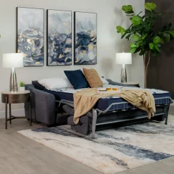 Luca Stearns & Foster Queen Sleeper Sofa with 8