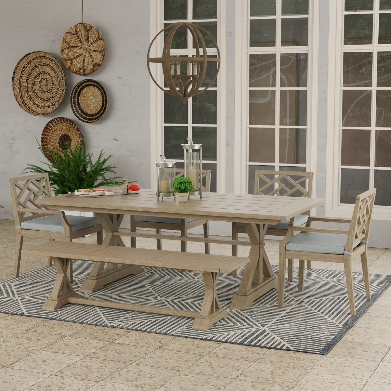 Maldives Outdoor Rectangular Dining Set