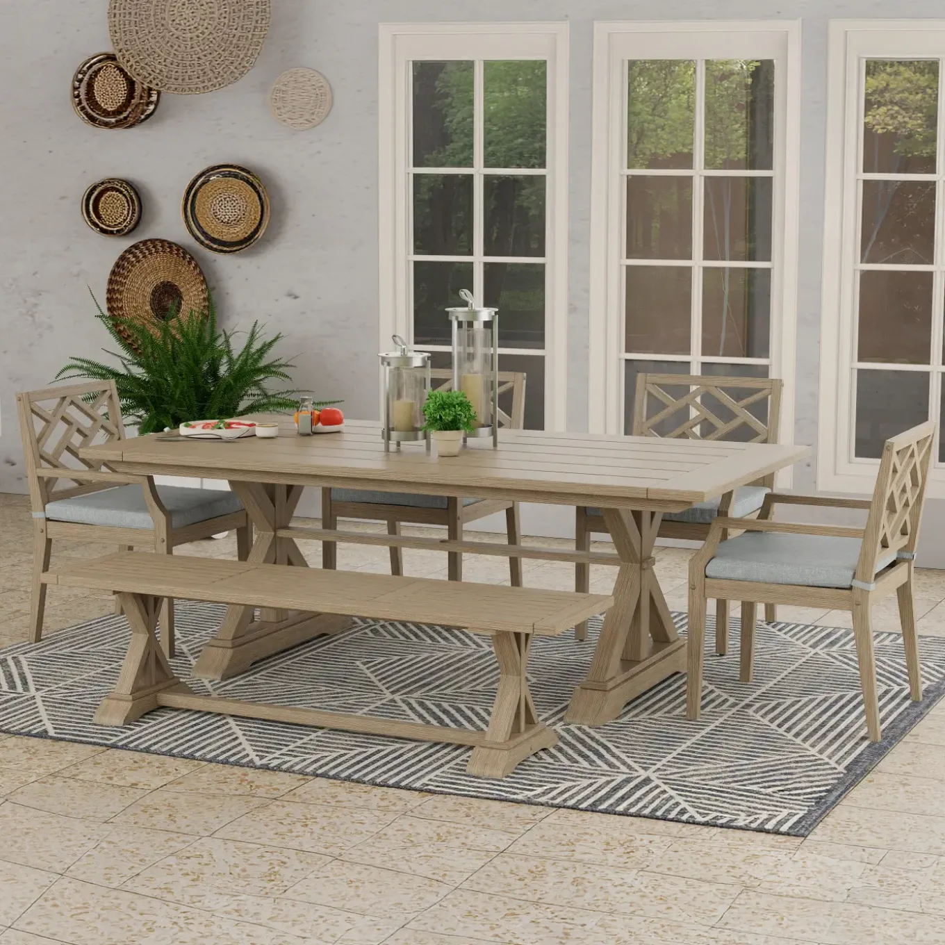 Maldives Outdoor Rectangular Dining Set