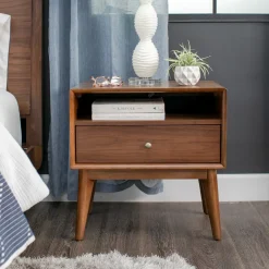 Minetta California King Loft Bed, Dresser, Mirror, Nighstand