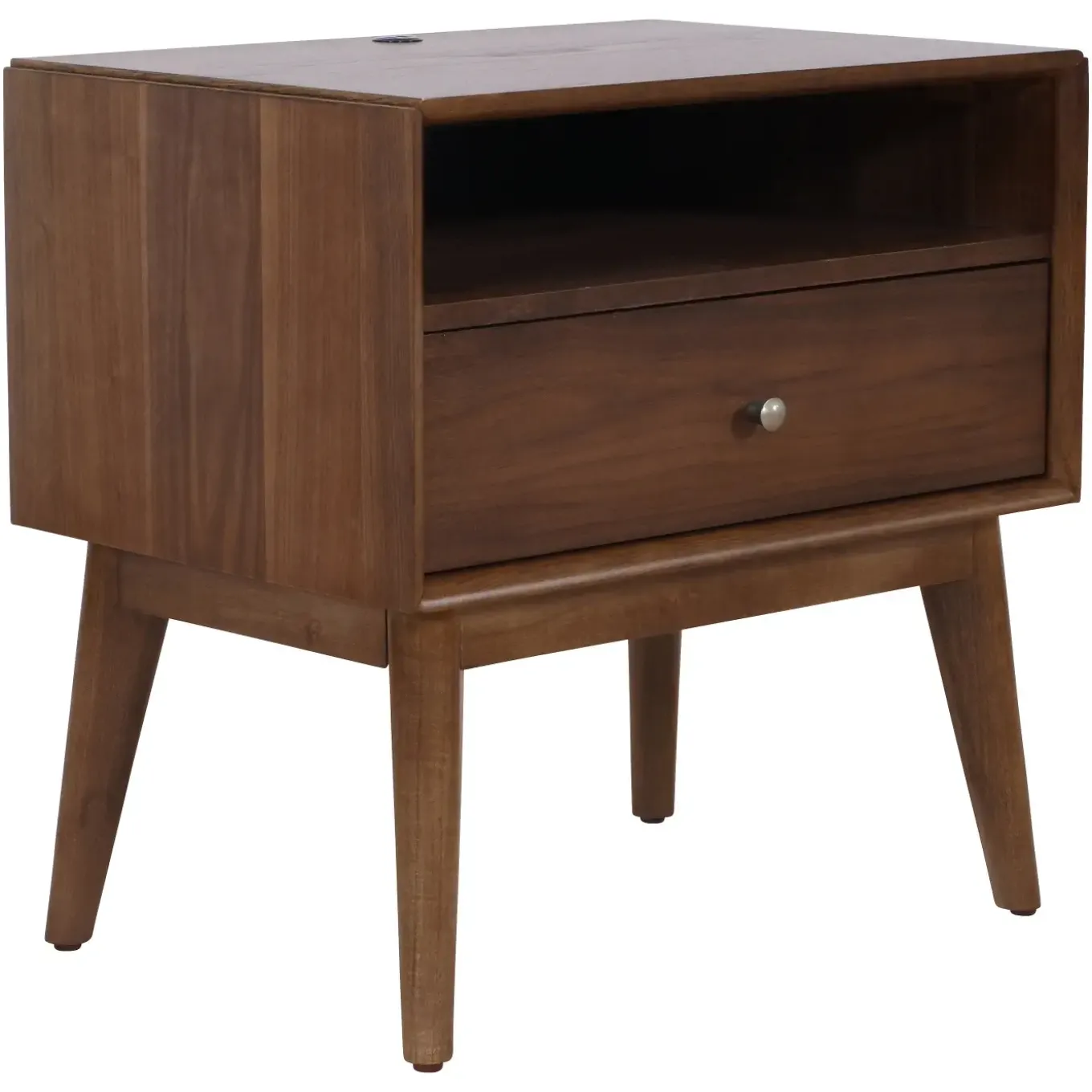 Minetta California King Loft Bed, Dresser, Mirror, Nighstand