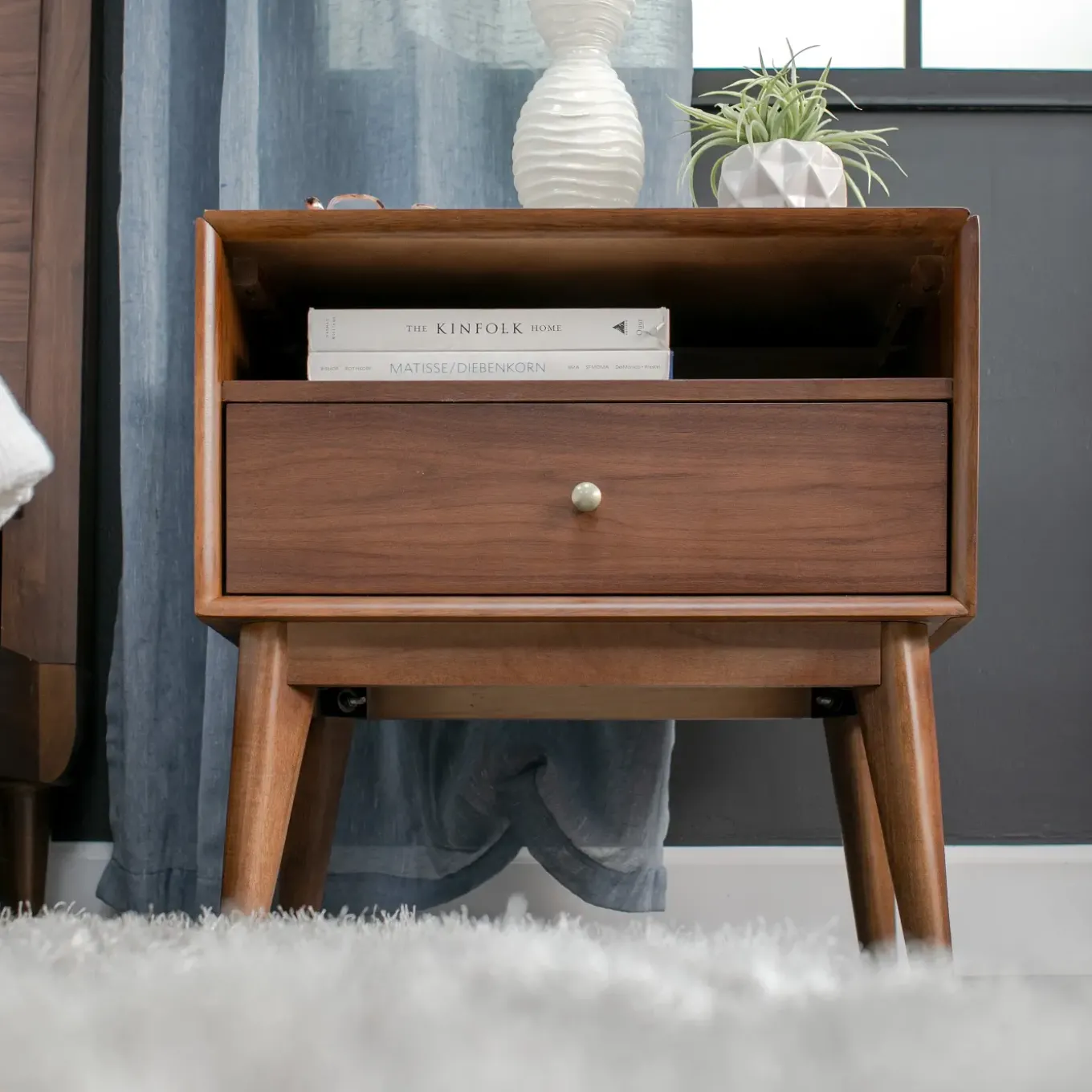 Minetta Eastern King Panel Bed, Dresser, Mirror, Nightstand
