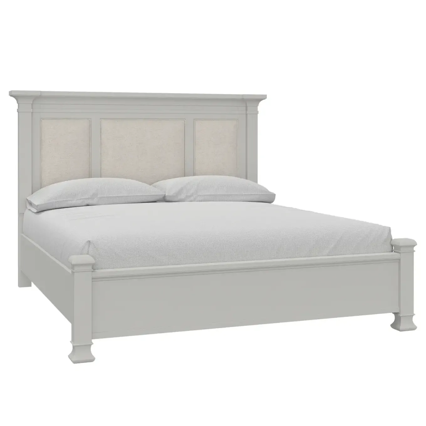 Newport King Upholstered Panel Bed