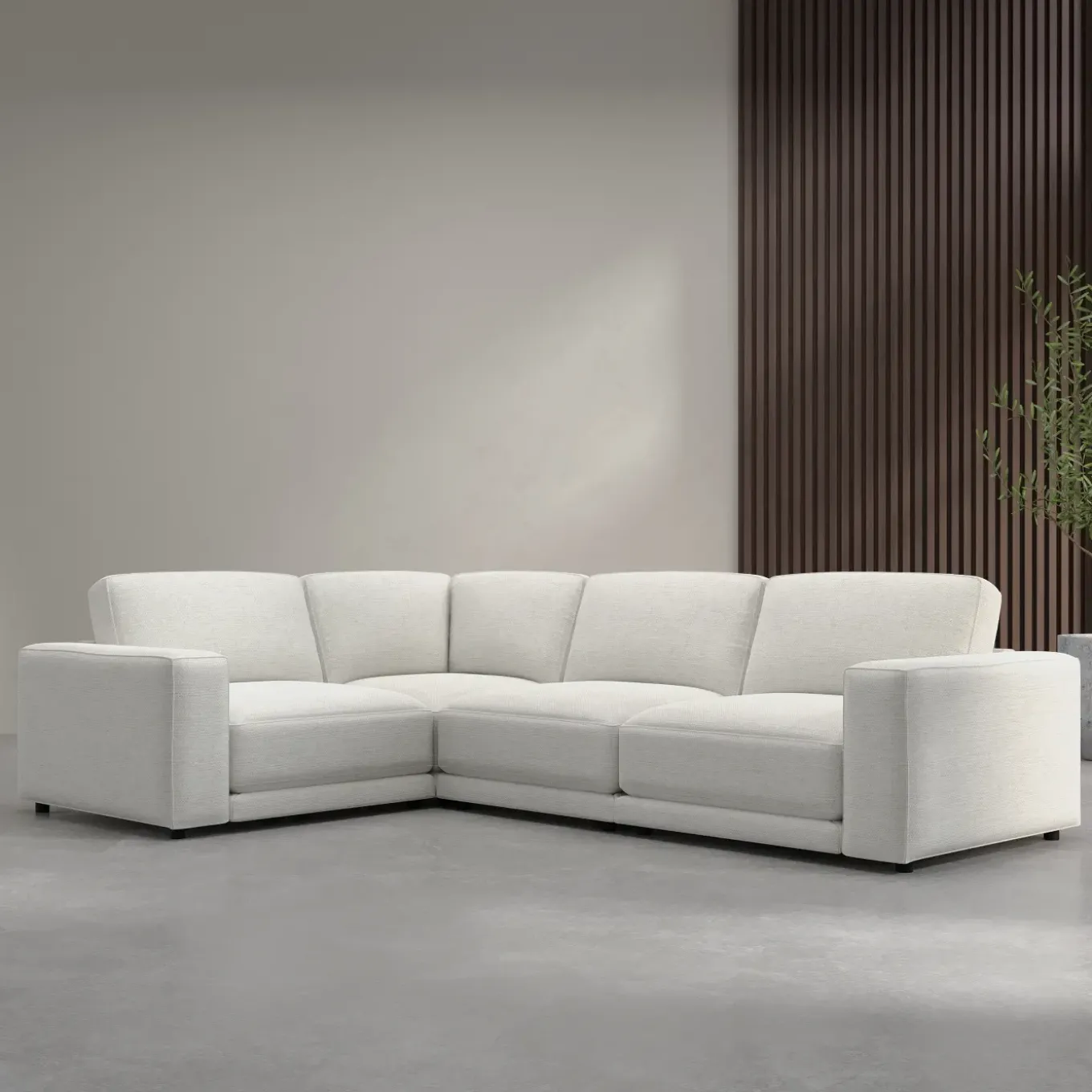 Nomad 4pc Modular Sectional With Crypton Performance Fabric