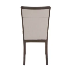 Riley 7pc Dining Set: Extendable Table, 2 Upholstered Chairs & 4 Slat Back Chairs