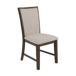 Riley 7pc Dining Set: Extendable Table, 2 Upholstered Chairs & 4 Slat Back Chairs