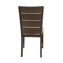 Riley 7pc Dining Set: Extendable Table, 2 Upholstered Chairs & 4 Slat Back Chairs