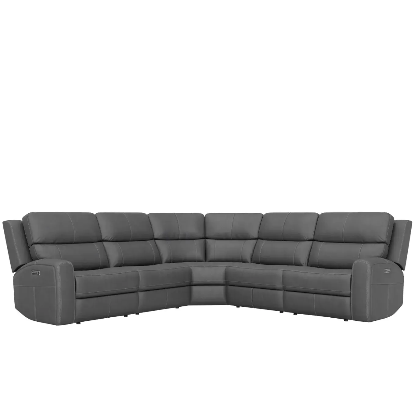 Riverdale 5pc Leather Sectional