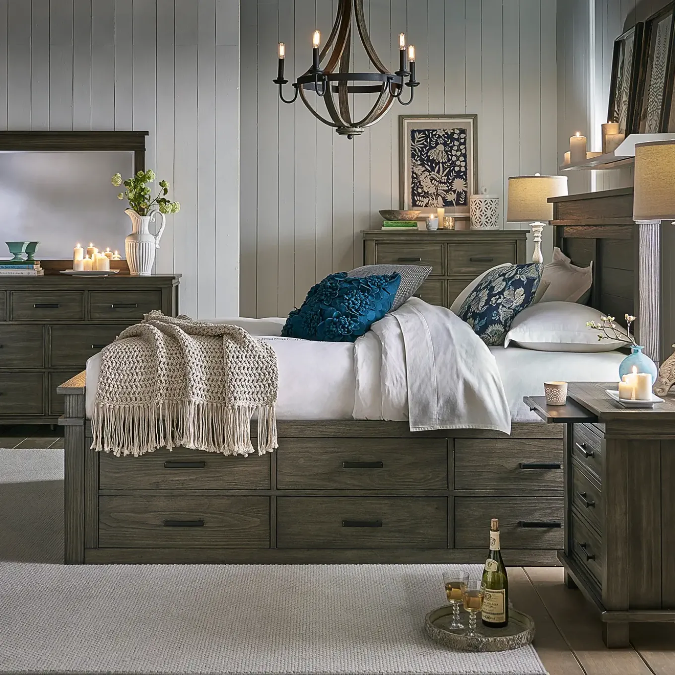 Rivington Gray Captain's Bed