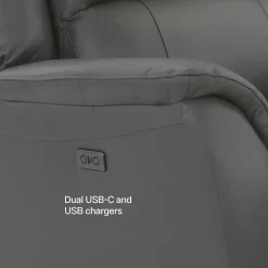 Rockwell Buy the Power Reclining Leather Sofa, Get the Power Recliner Free