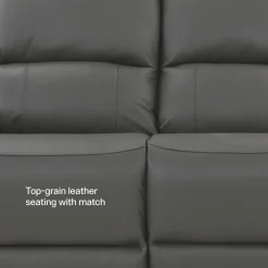 Rockwell Power Leather Loveseat