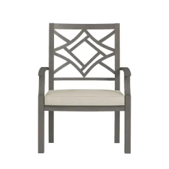 Saint Lucia Outdoor Dining Set-New! 7pc Dining Set: Table, 4 Armchairs & 2 Swivel Armchairs