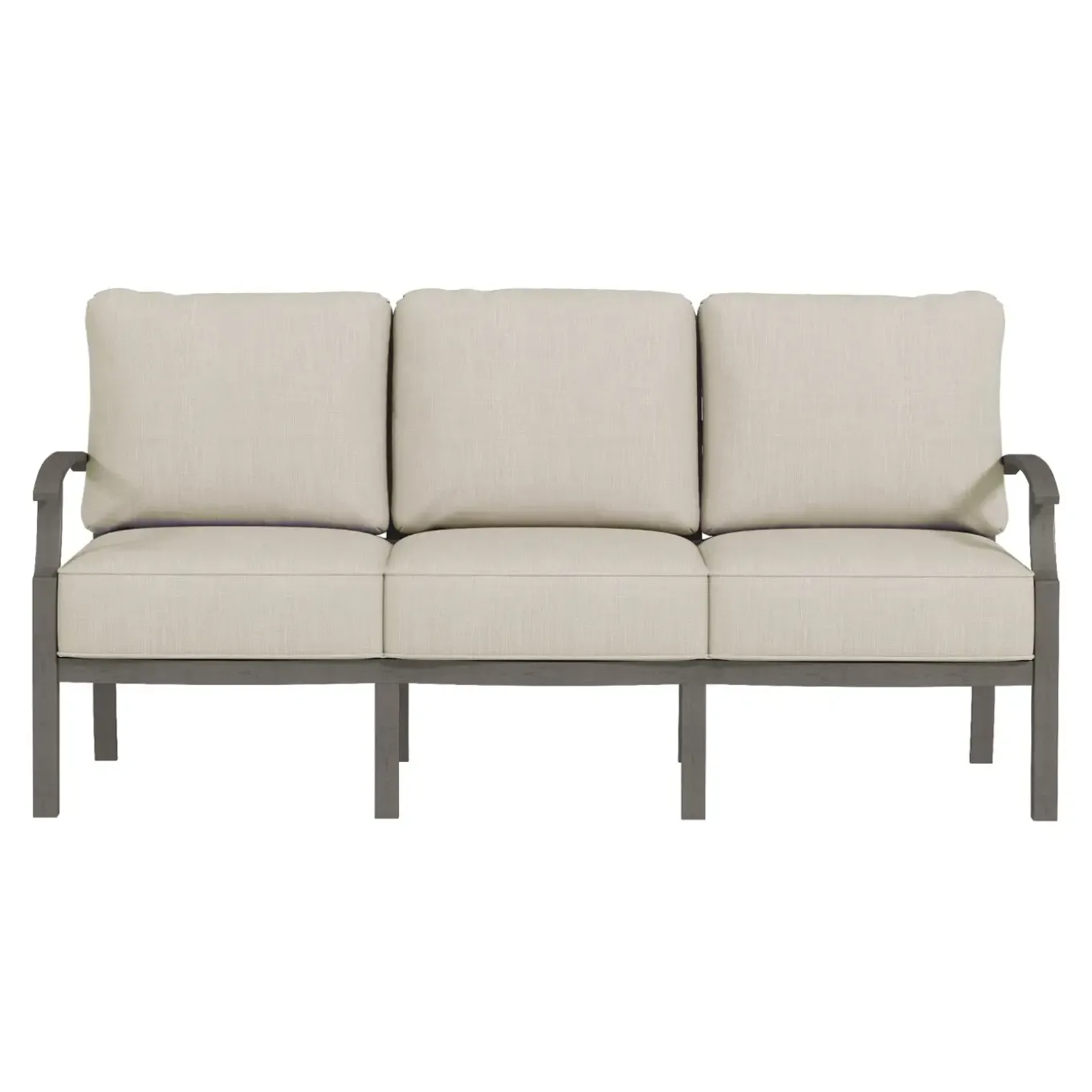 Saint Lucia Outdoor Seating Set-New! 3pc Set: Sofa & 2 Club Chairs