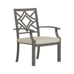 Saint Lucia 5pc Dining Set: Table & 4 Armchairs