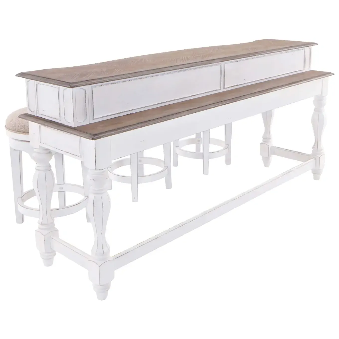 Savannah Console Table & 3 Stools