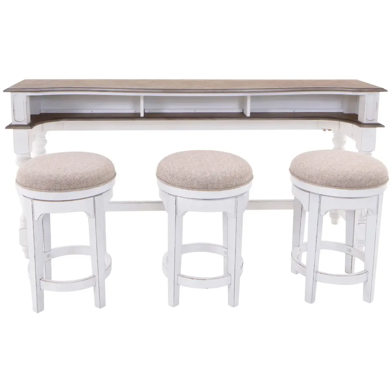Savannah Console Table & 3 Stools