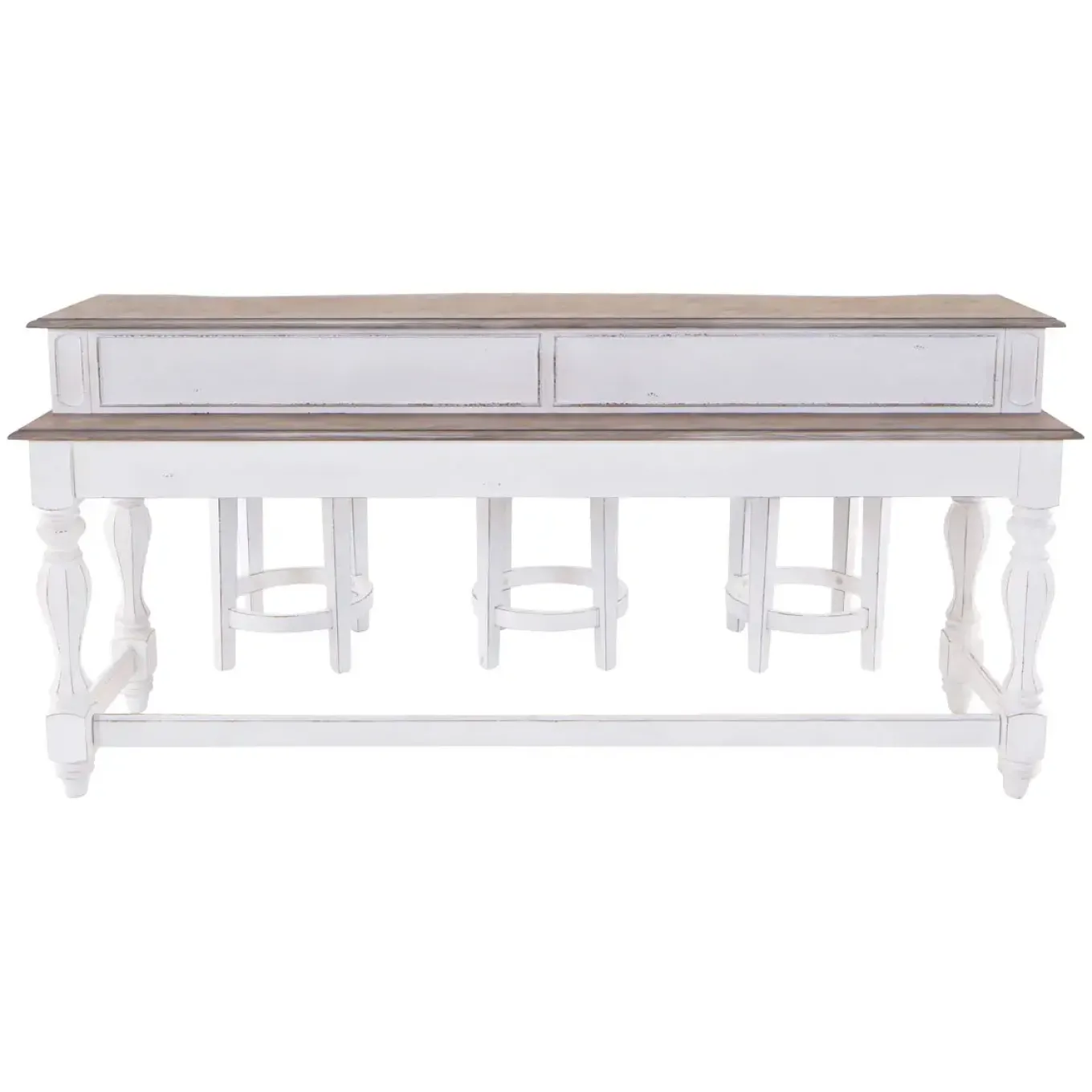Savannah Console Table & 3 Stools