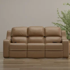 Soundwave Living Room Set Immersive Power Leather Reclining Sofa & Loveseat