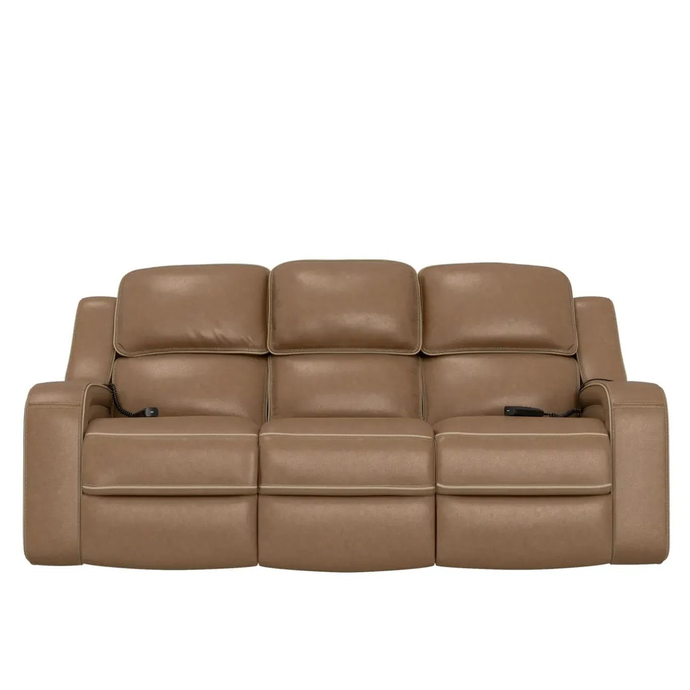 Soundwave Living Room Set Immersive Power Leather Reclining Sofa & Loveseat