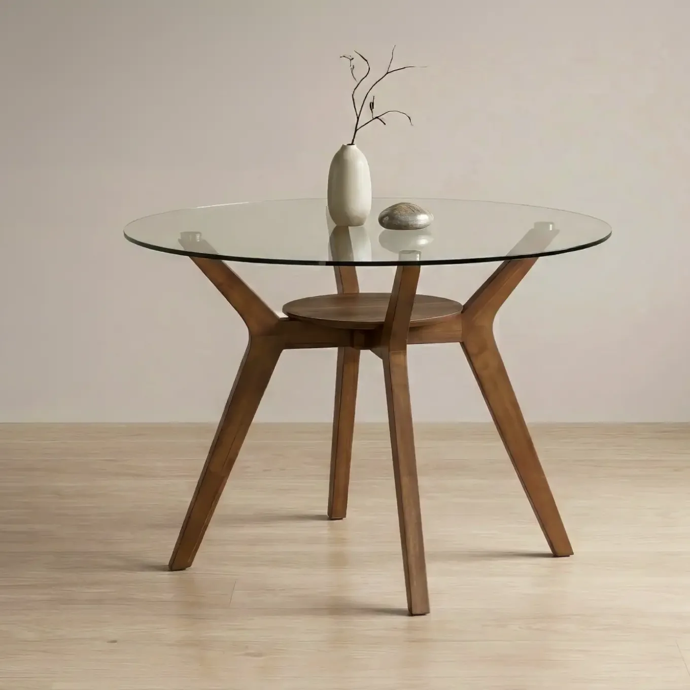 Sullivan Round Table With Glass Top