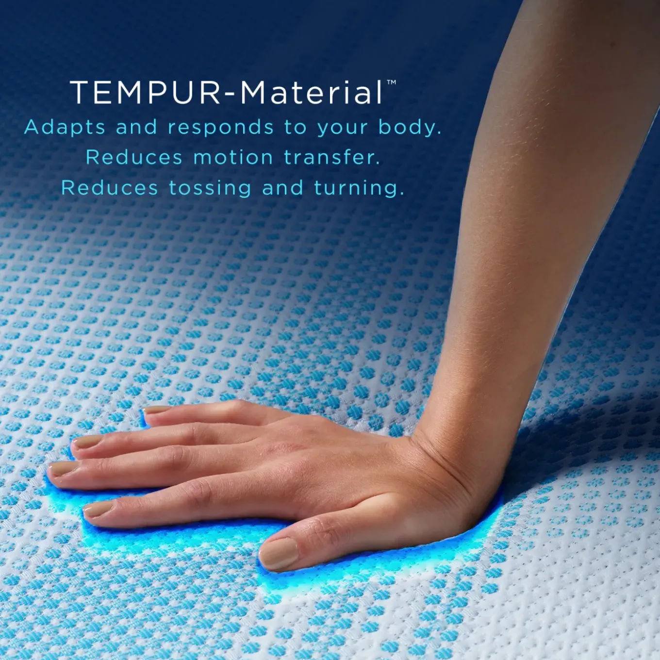 Tempur LuxeBreeze Med Hybrid Split Head Eastern King Hybrid Mattress