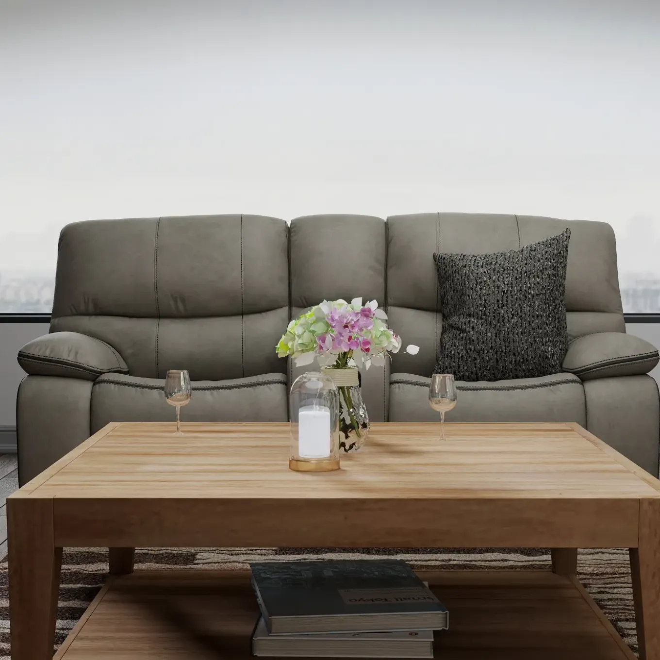 Trilogy Reclining Console Loveseat