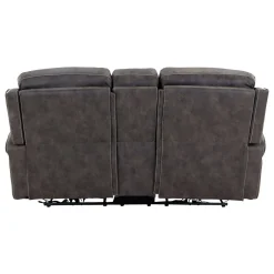 Triplex Power Reclining Living Room Set-Gray