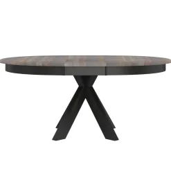Vibrance Extendable Round Dining Table With Custom Finish Options
