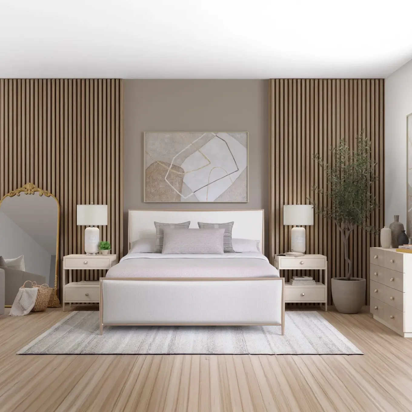 Westwood Califronia King Upholstered Bed With Metal