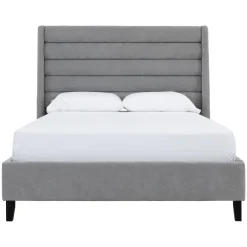 Wynn Gray Upholstered Bed