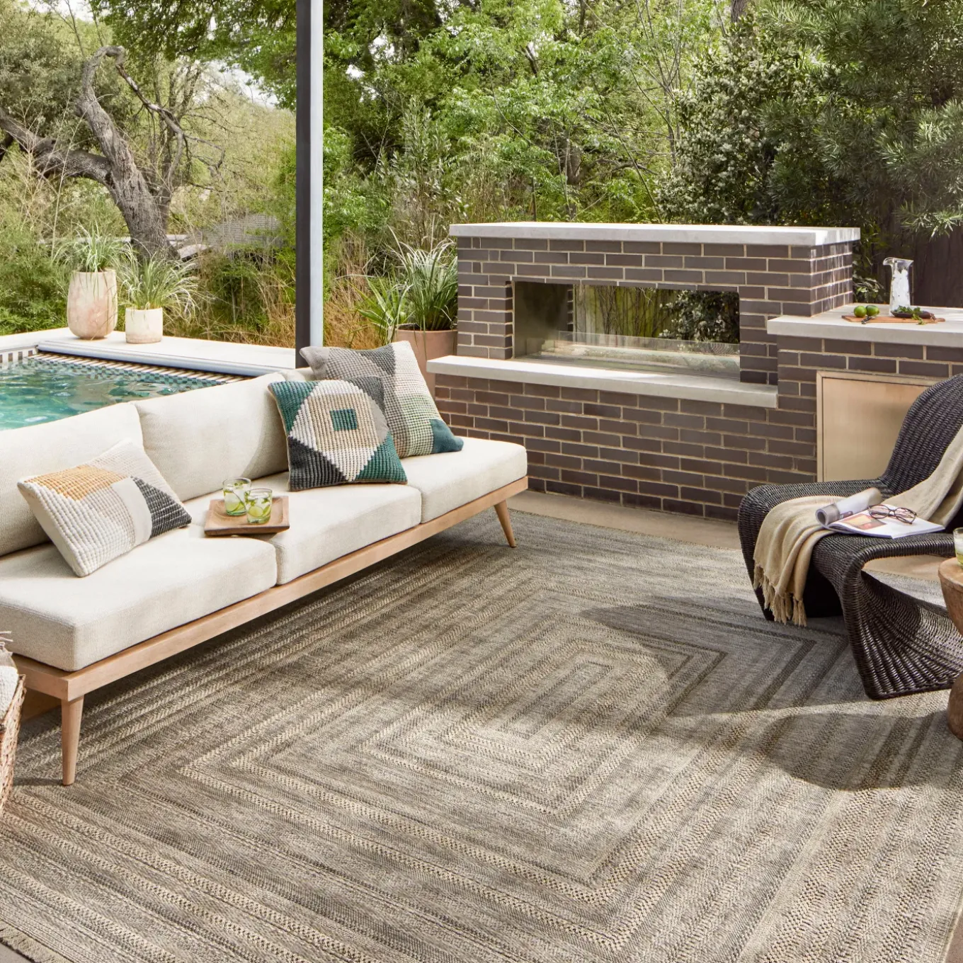 5'x8' Dawson Outdoor Rug